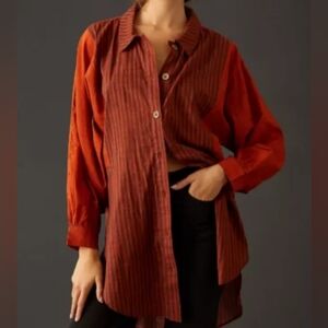 Anthropologie Gauze Tunic Top